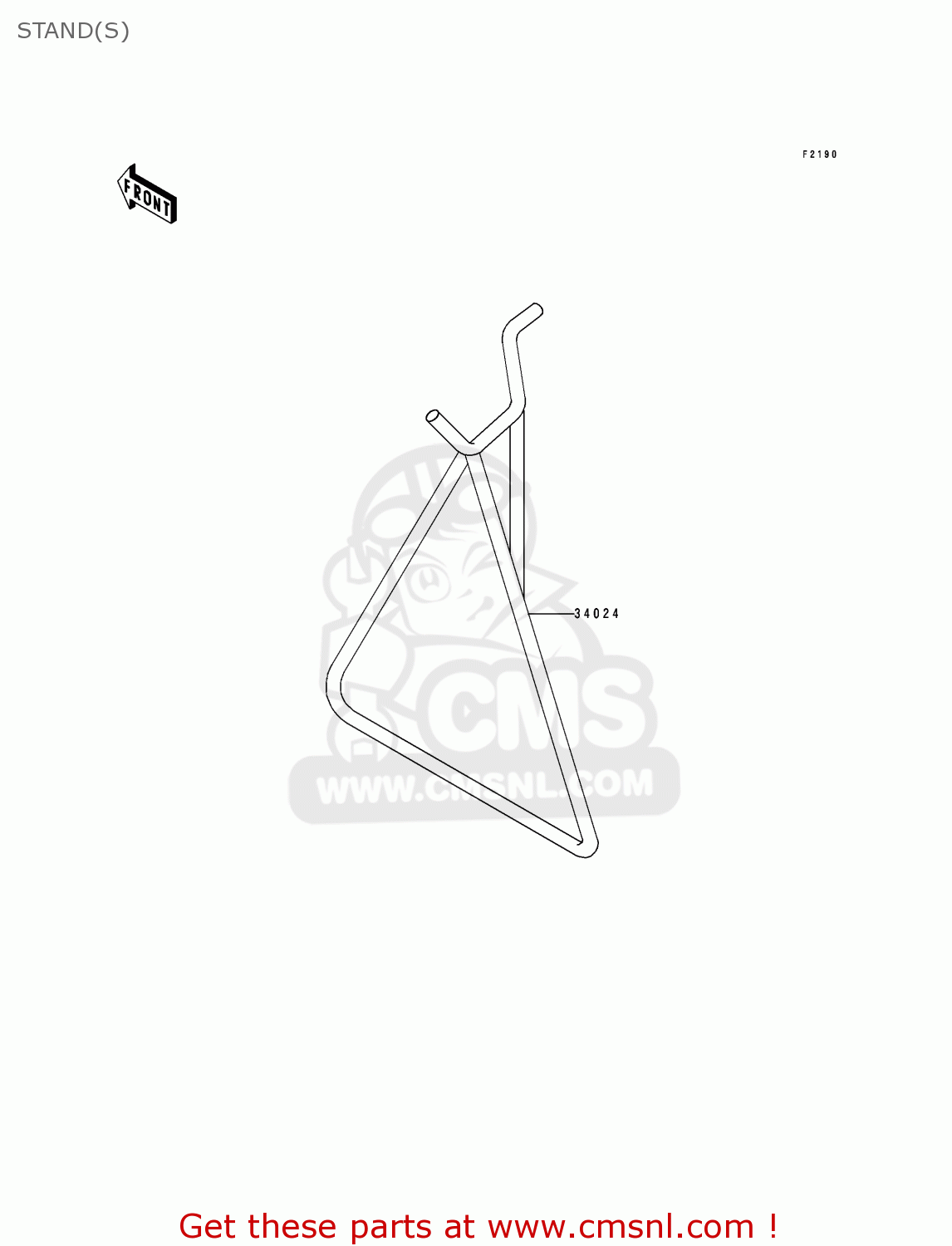 STAND(S) KX250-K4 1997 USA CANADA