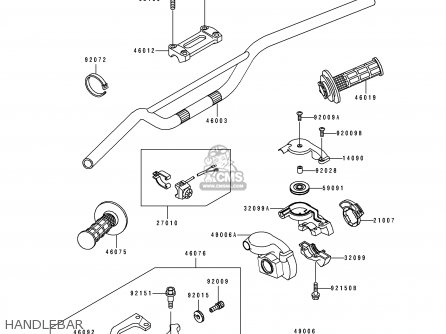 HANDLEBAR - KX250-K4 1997 USA CANADA