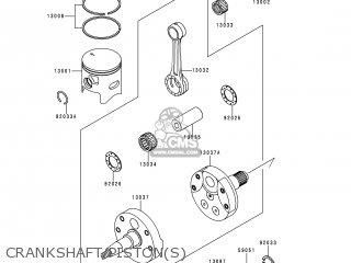 CRANKSHAFT/PISTON(S) - KX250-K5 1998 EUROPE FR AS