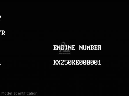 Model Identification - KX250-K5 1998 EUROPE FR AS