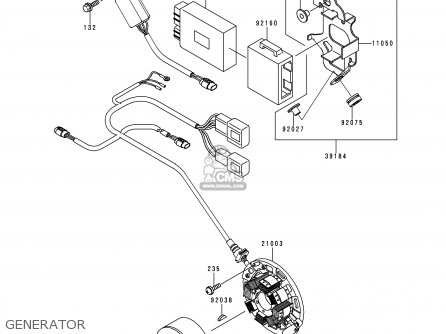 Kawasaki KX250-K5 1998 USA CANADA parts lists and schematics