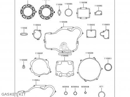 GASKET KIT - KX250-K5 1998 USA CANADA