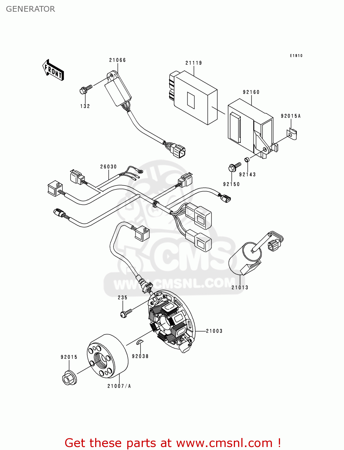 GENERATOR KX250-L1 1999 EUROPE FR AS