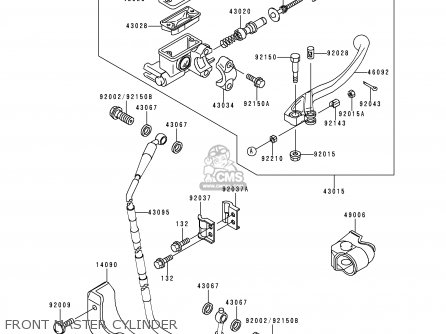 FRONT MASTER CYLINDER - KX250-L1 1999 EUROPE FR AS