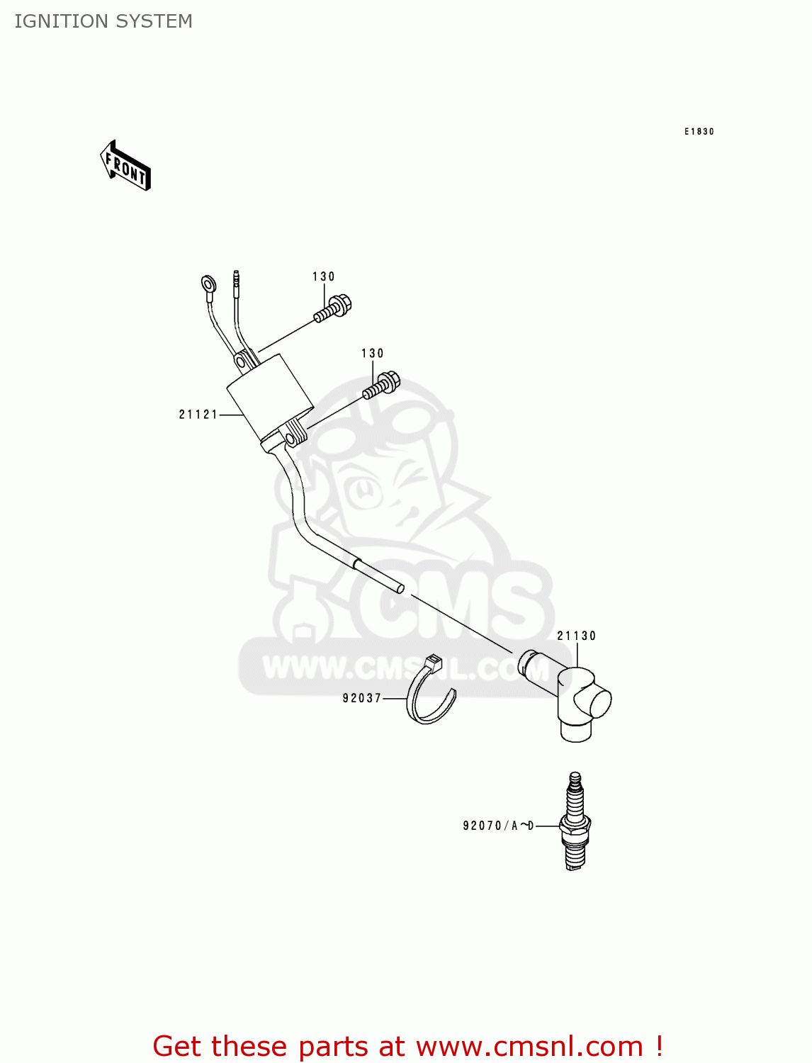 IGNITION SYSTEM KX250-L1 1999 USA CANADA