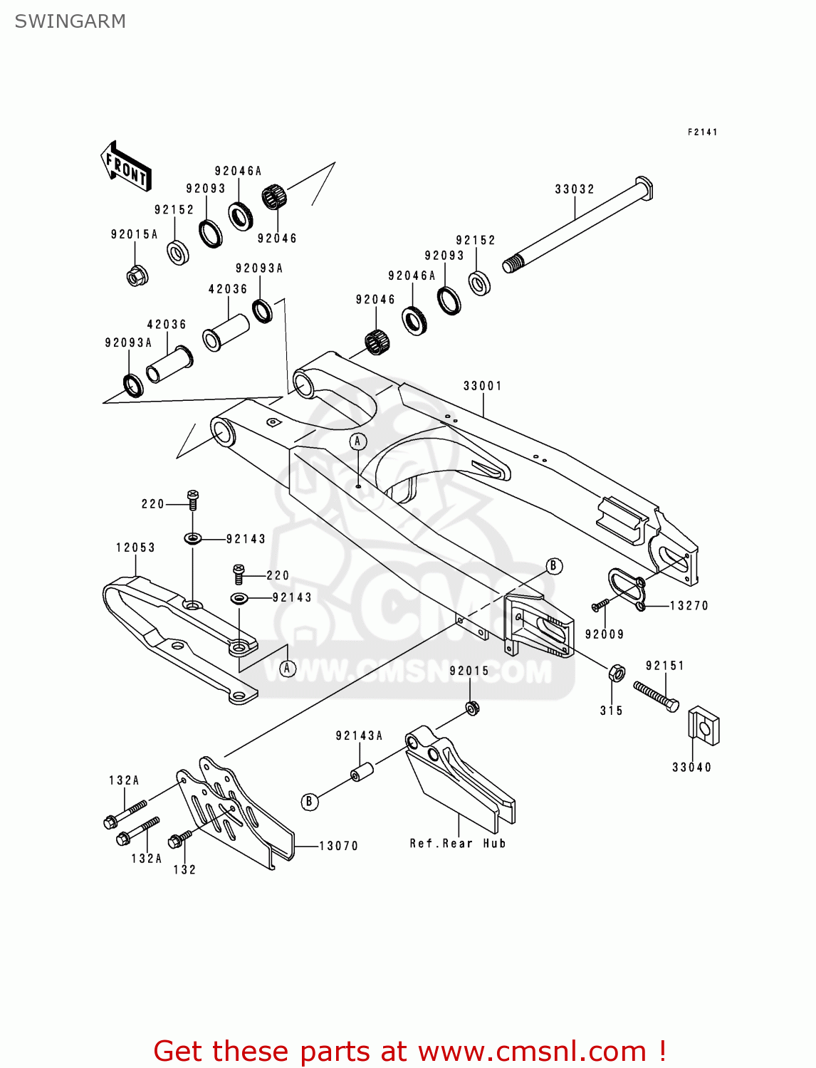SWINGARM KX250-L1 1999 USA CANADA