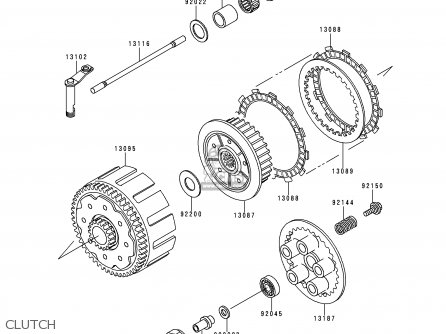 CLUTCH - KX250-L1 1999 USA CANADA