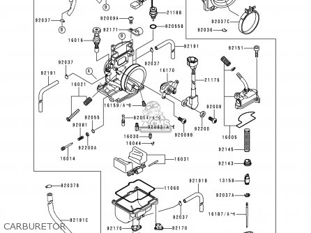 CARBURETOR - KX250-L1 1999 USA CANADA