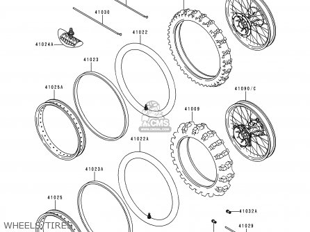WHEELS/TIRES - KX250-L1 1999 USA CANADA