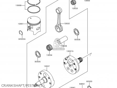 CRANKSHAFT/PISTON(S) - KX250-L2 2000 EUROPE AS