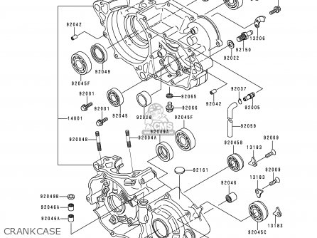 CRANKCASE - KX250-L2 2000 EUROPE AS