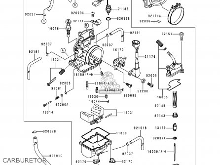 CARBURETOR - KX250-L2 2000 EUROPE AS