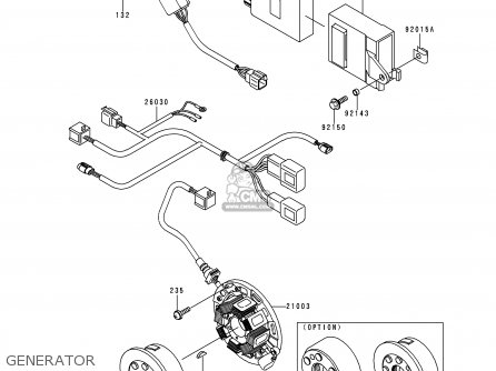 GENERATOR - KX250-L2 2000 EUROPE AS