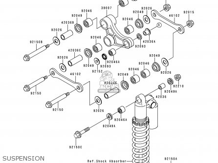 SUSPENSION - KX250-L2 2000 EUROPE AS