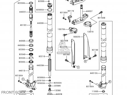 FRONT FORK - KX250-L2 2000 EUROPE AS