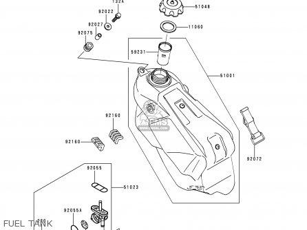 FUEL TANK - KX250-L2 2000 EUROPE AS