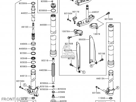 FRONT FORK - KX250-L2 2000 USA CANADA