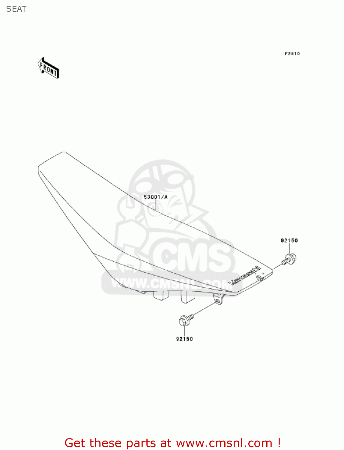 SEAT KX250-L3 KX250 2001 USA CANADA