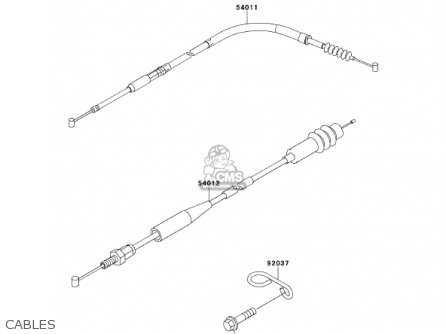 CABLES - KX250-L3 KX250 2001 USA CANADA