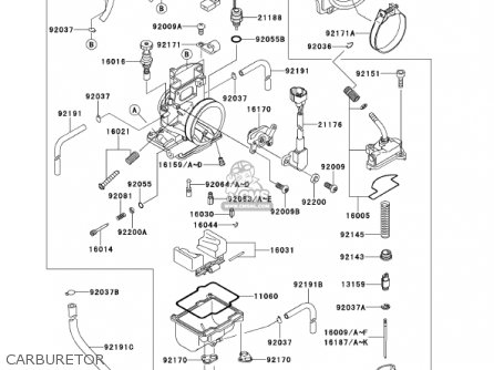 CARBURETOR - KX250-L3 KX250 2001 USA CANADA