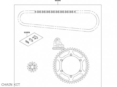 CHAIN KIT - KX250-L3 KX250 2001 USA CANADA