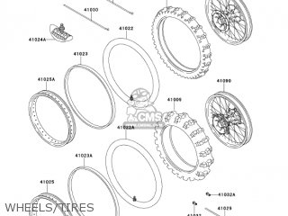 WHEELS/TIRES - KX250-L3 KX250 2001 USA CANADA