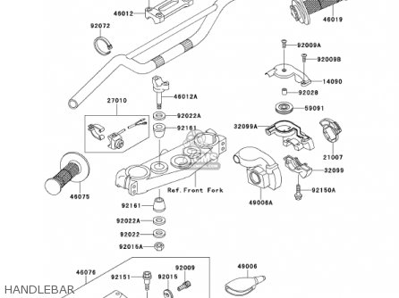 HANDLEBAR - KX250-L3 KX250 2001 USA CANADA