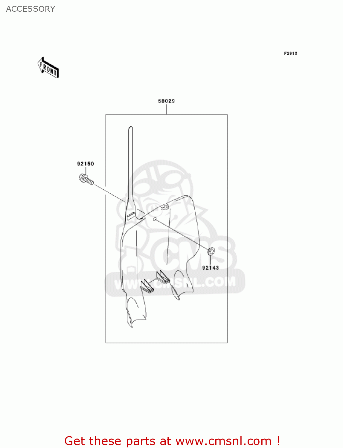 ACCESSORY KX250-L4 KX250 2002 USA CANADA