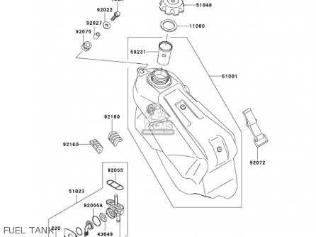 FUEL TANK - KX250-L4 KX250 2002 USA CANADA
