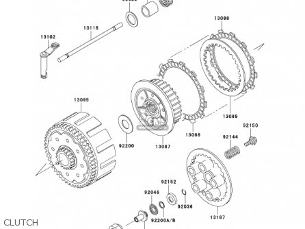 CLUTCH - KX250-L4 KX250 2002 USA CANADA