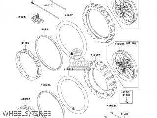 WHEELS/TIRES - KX250-M1 KX250 2003 USA CANADA