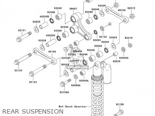 REAR SUSPENSION - KX250-M1 KX250 2003 USA CANADA
