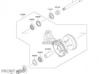 FRONT HUB - KX250-M1 KX250 2003 USA CANADA