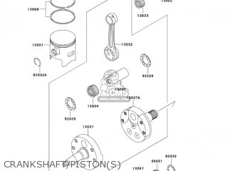 CRANKSHAFT/PISTON(S) - KX250-M1 KX250 2003 USA CANADA
