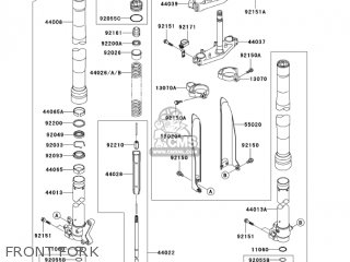 FRONT FORK - KX250-M1 KX250 2003 USA CANADA