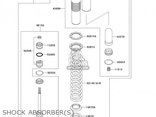 SHOCK ABSORBER(S) - KX250-M1 KX250 2003 USA CANADA