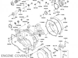 ENGINE COVER(S) - KX250-M1 KX250 2003 USA CANADA