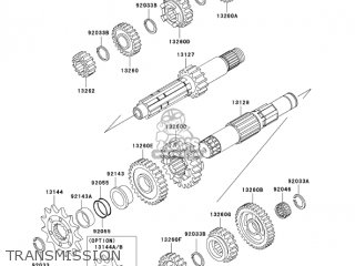 TRANSMISSION - KX250-M1 KX250 2003 USA CANADA