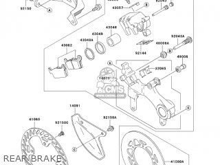 REAR BRAKE - KX250-M1 KX250 2003 USA CANADA