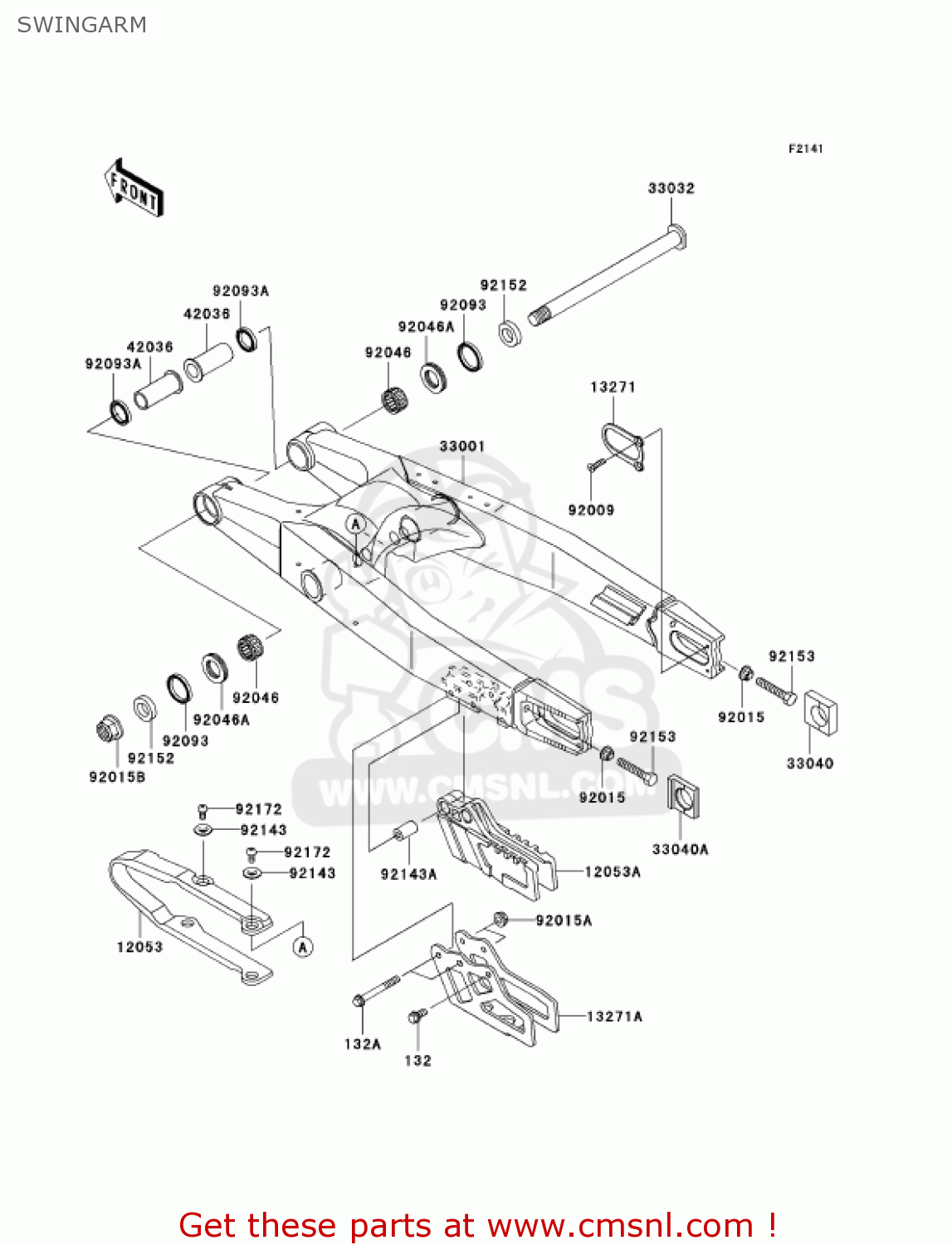 SWINGARM KX250-M2 KX250 2004 USA CANADA