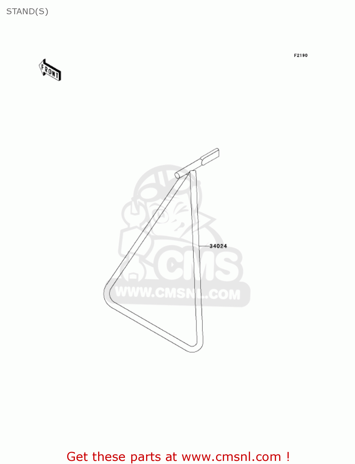 STAND(S) KX250-M2 KX250 2004 USA CANADA