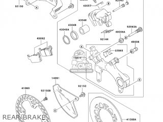 REAR BRAKE - KX250-M2 KX250 2004 USA CANADA