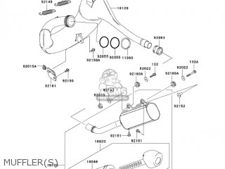 MUFFLER(S) - KX250-M2 KX250 2004 USA CANADA
