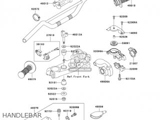 HANDLEBAR - KX250-M2 KX250 2004 USA CANADA
