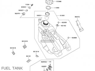 FUEL TANK - KX250-M2 KX250 2004 USA CANADA