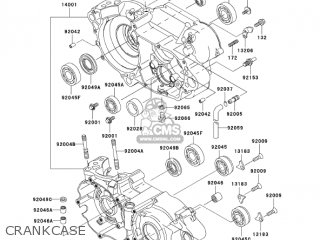 CRANKCASE - KX250-M2 KX250 2004 USA CANADA