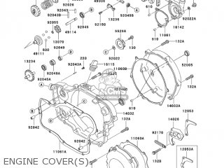 ENGINE COVER(S) - KX250-M2 KX250 2004 USA CANADA