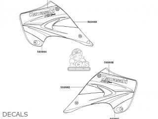DECALS - KX250-M2 KX250 2004 USA CANADA