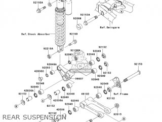 REAR SUSPENSION - KX250-M2 KX250 2004 USA CANADA