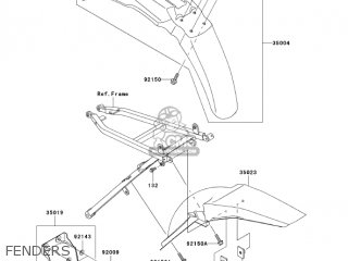 FENDERS - KX250-M2 KX250 2004 USA CANADA